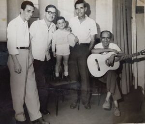 Jorginho do Pandeiro, Dino, Canhoto e Meira. 
(Foto: Acervo do Dininho)